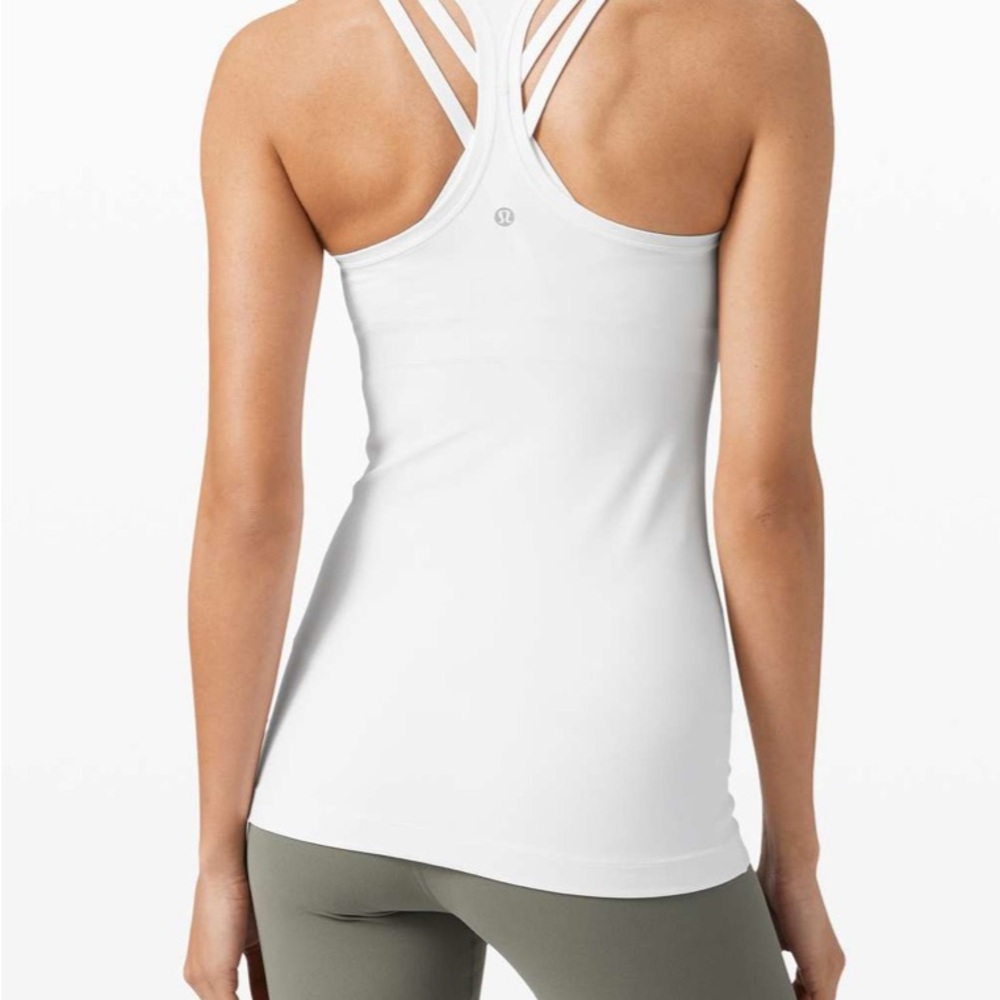 22. MSRP$48 Lululemon Cool Racerback II *Nulu White Size 4 or 6